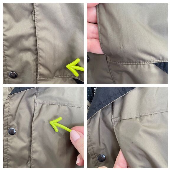 FootJoy Mens Sz XXL Jacket Olive Brown and Black Vented Back Full Zip - Picture 12 of 12